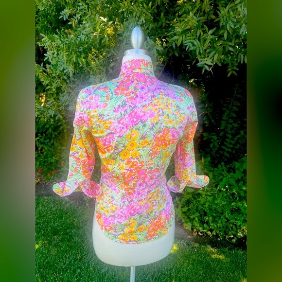 Ralph Lauren Floral 💐Button Down Shirt - Pink, Yellow, Green - Picture 6 of 6